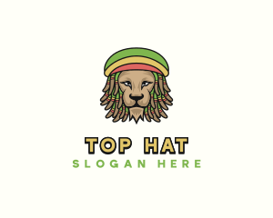 Rastafarian Reggae Lion logo design