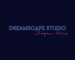 Neon Studio Wordmark logo design