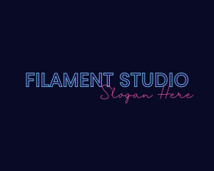 Neon Studio Wordmark logo design