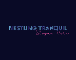 Neon Studio Wordmark logo design