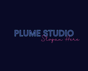 Neon Studio Wordmark logo design