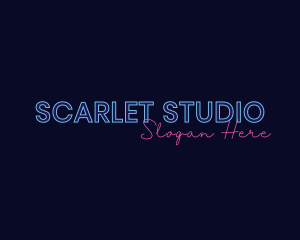 Neon Studio Wordmark logo design