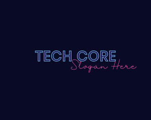 Neon Studio Wordmark logo design