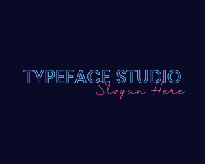 Neon Studio Wordmark logo design