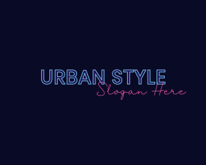 Neon Studio Wordmark logo design