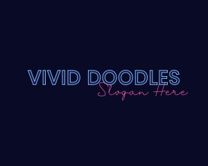 Neon Studio Wordmark logo design