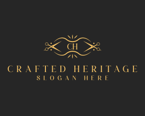 Luxury Scissors Stylist logo