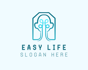 Human Brain Knot logo design