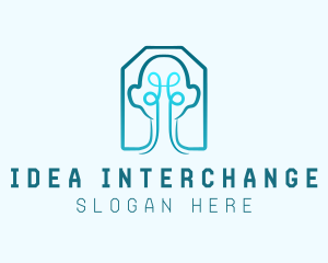 Human Brain Knot logo design