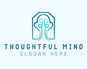 Human Brain Knot logo design