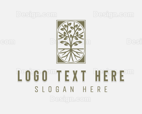 Tree Gardening Eco Logo