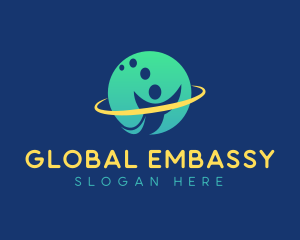 Global People Outsourcing logo design