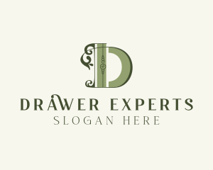 Organic Boutique Letter D logo design