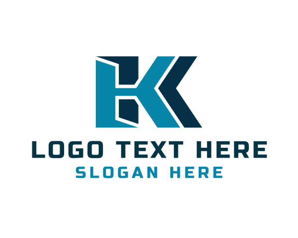 Letter Kk logo example 1