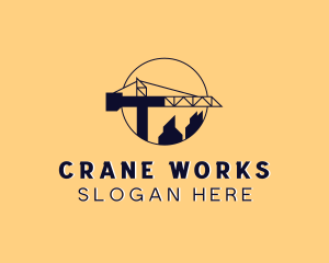 Building Construction Crane logo