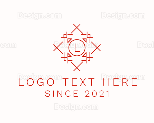 Tribal Decoration Flooring Logo