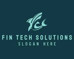 Shark Aquarium Seafood  logo design