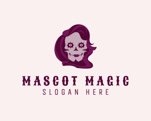 Scary Skull Halloween logo design