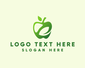 Organic Apple Leaf logo