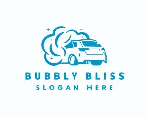 Car Bubbles Wash logo design