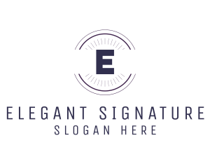 Elegant Minimalist Company logo design