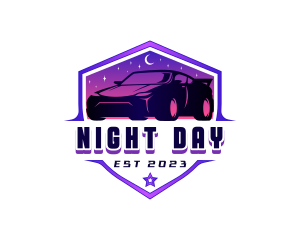 Night Drive Car logo design