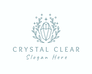 Crystal Jewelry Sparkle logo design