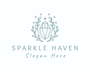 Crystal Jewelry Sparkle logo design