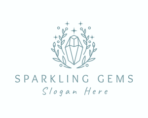 Crystal Jewelry Sparkle logo design