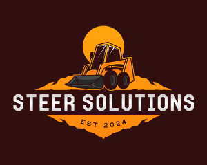 Construction Skid Steer logo design