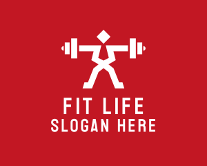 Fitness Gym Weightlifter Logo