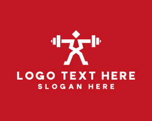 Fitness Gym Weightlifter Logo