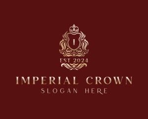 Regal Crown Shield logo design