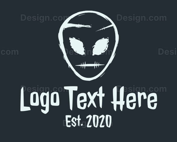 Scary Alien Head Logo