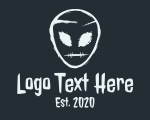 Scary Alien Head logo