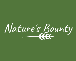 Natural Garden Leaf logo design