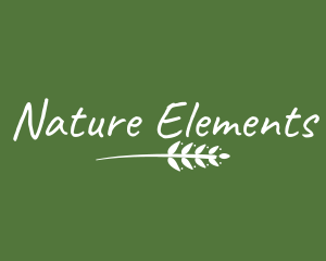 Natural Garden Leaf logo design