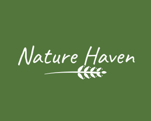 Natural Garden Leaf logo design