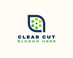 Simple Leaf Reel logo design