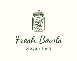 Bottle Plant Jar logo design