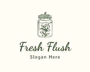 Bottle Plant Jar logo design