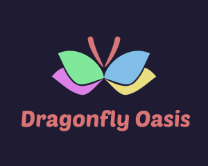 Colorful Butterfly Wings logo