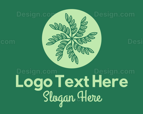 Leaf Vines Pattern Logo