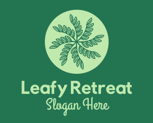 Leaf Vines Pattern  logo design