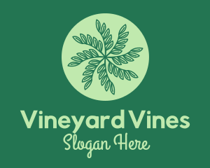 Leaf Vines Pattern  logo design