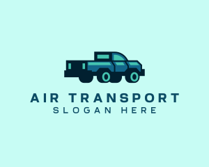 Pickup Truck Delivery Distribution logo design