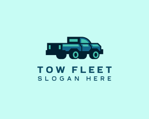 Pickup Truck Delivery Distribution logo design