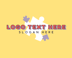 Quirky Jigsaw Puzzle Toy Logo