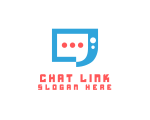 Messaging Chat App logo design