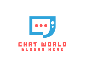 Messaging Chat App logo design